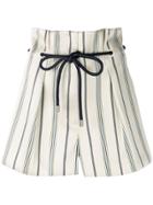 3.1 Phillip Lim Striped Shorts - Nude & Neutrals