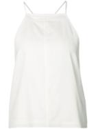T By Alexander Wang Spaghetti Strap Top, Women's, Size: 2, White, Silk/spandex/elastane