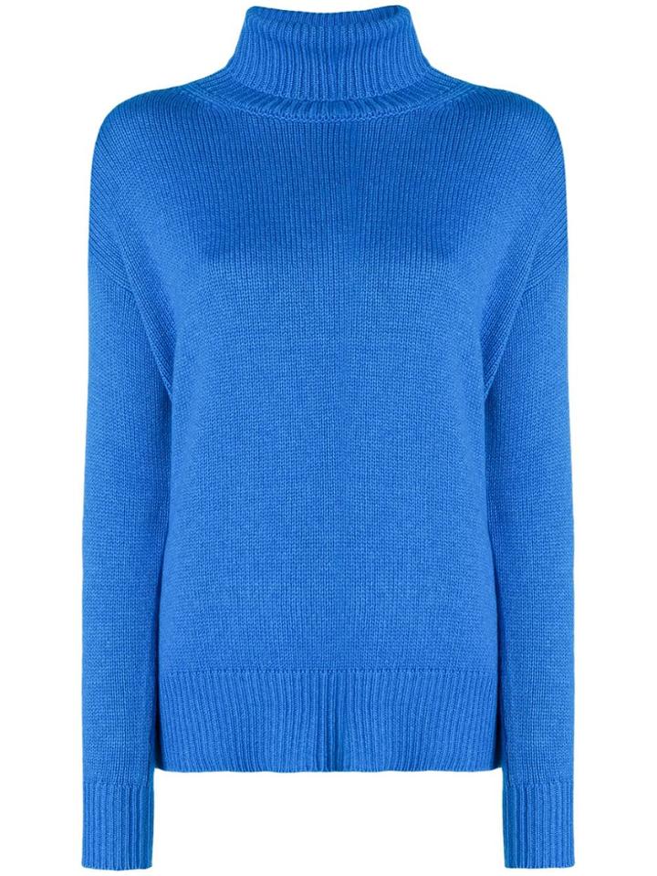 Etro Straight Turtle Neck Jumper - Blue