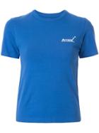 Ader Error Logo Print Slim Fit T-shirt - Blue