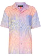 Double Rainbouu Hawaiian Print Cotton Shirt - Pink