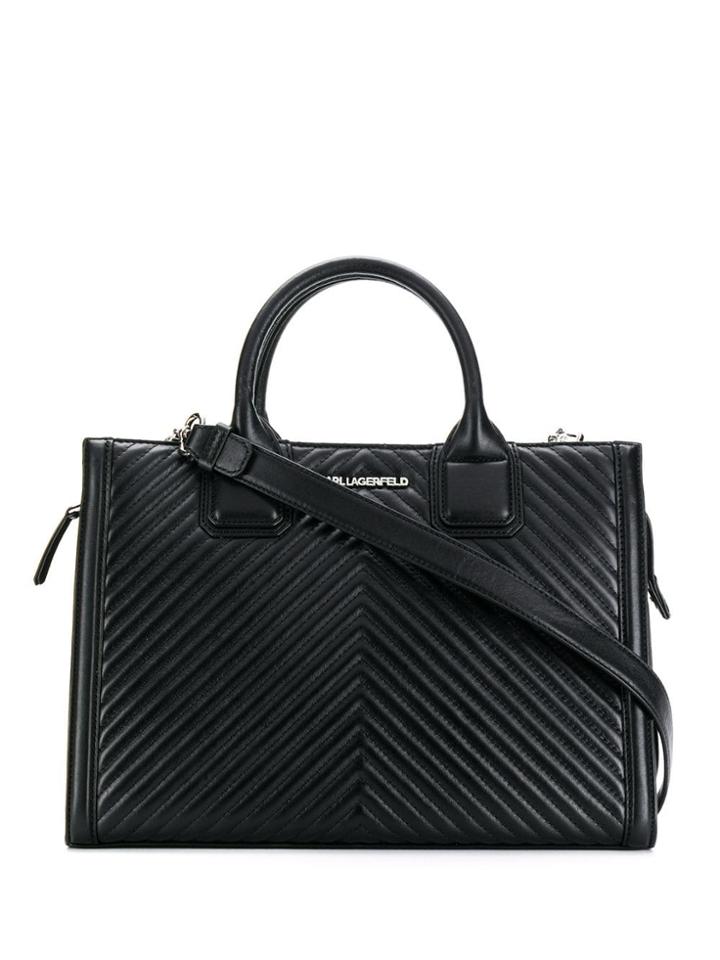 Karl Lagerfeld K/klassik Quilted Tote - Black