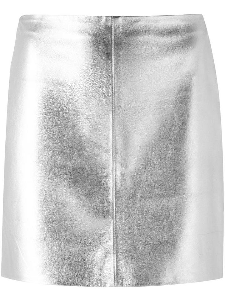 Egrey Metallic (grey) Skirt, Women's, Size: 38, Leather