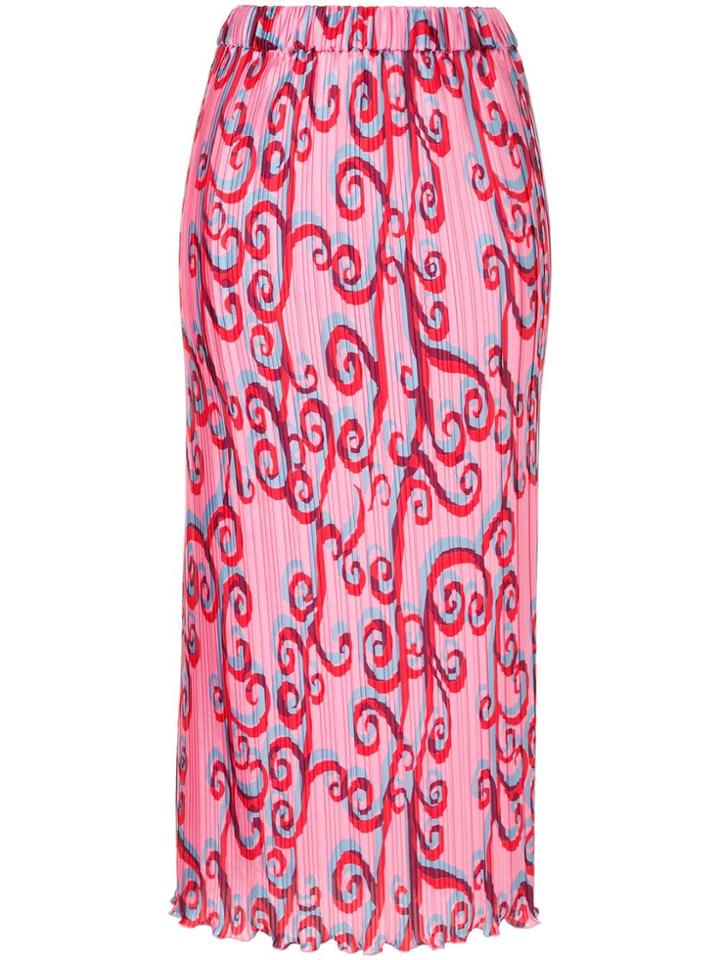 Romance Was Born Psychedelic Vine Skirt - Pink