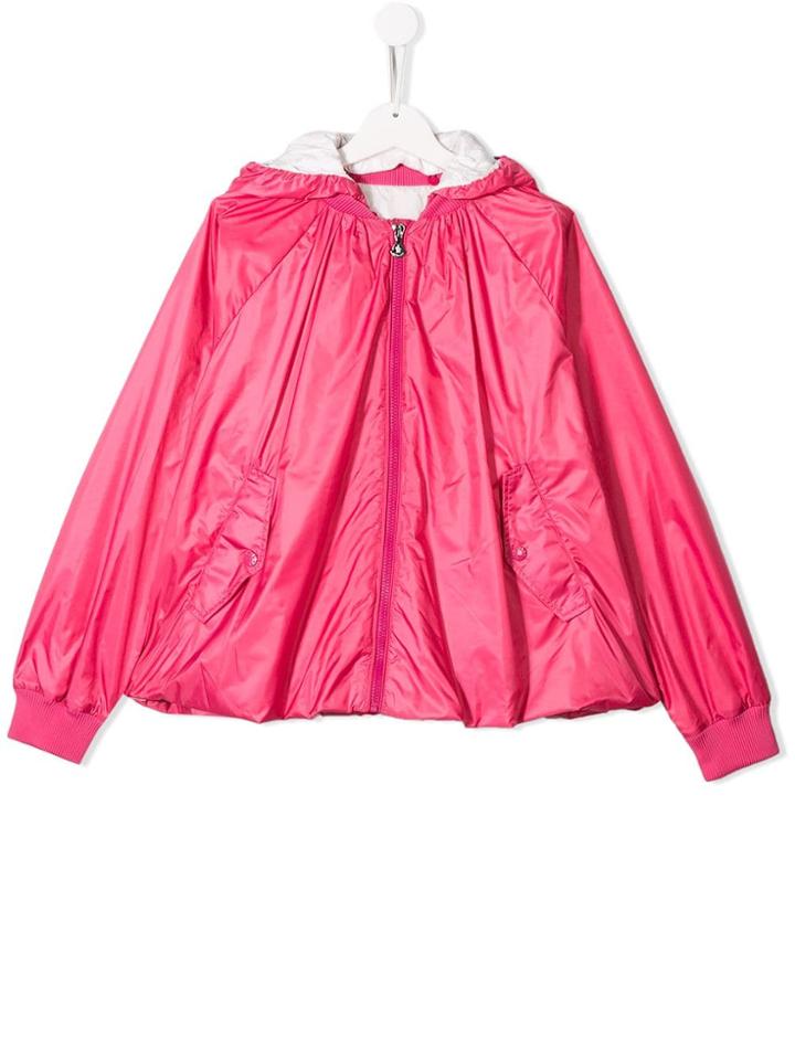 Moncler Kids Hooded Rain Jacket - Pink