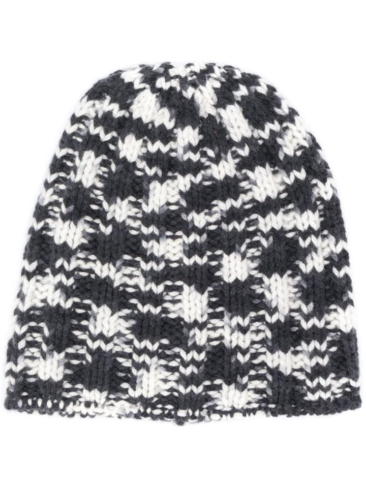 Missoni Crochet-knit Beanie - Grey