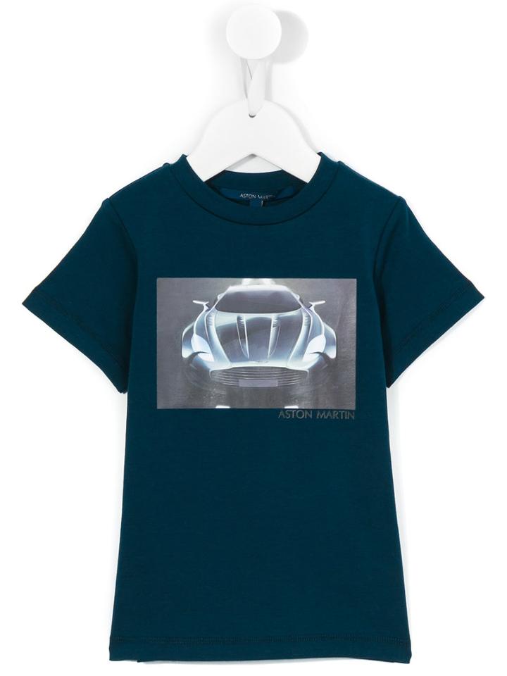Aston Martin Kids - Car Print T-shirt - Kids - Cotton/spandex/elastane - 36 Mth, Toddler Boy's, Blue