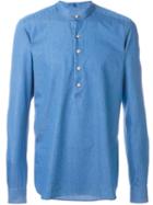 Fay Classic Shirt, Men's, Size: 38, Blue, Cotton