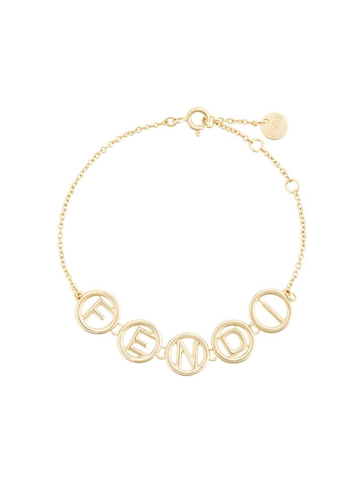 Fendi Logo Chain Bracelet - Metallic