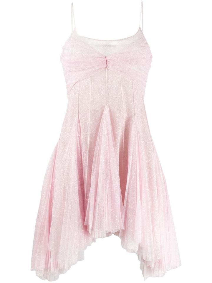 Philosophy Di Lorenzo Serafini Flared Shimmer Dress - Pink