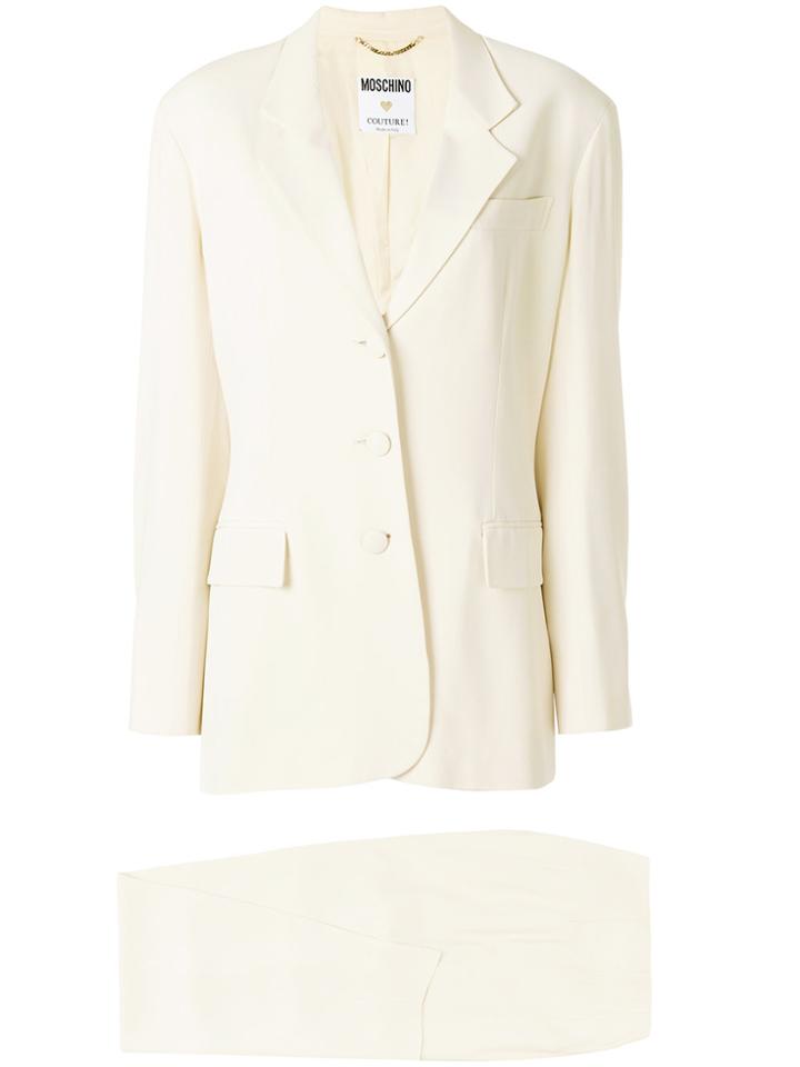 Moschino Vintage Classic Trouser Suit - Nude & Neutrals
