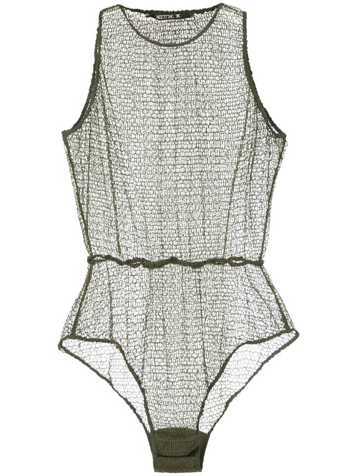 Kitx Gift Web Bodysuit - Green