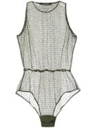 Kitx Gift Web Bodysuit - Green