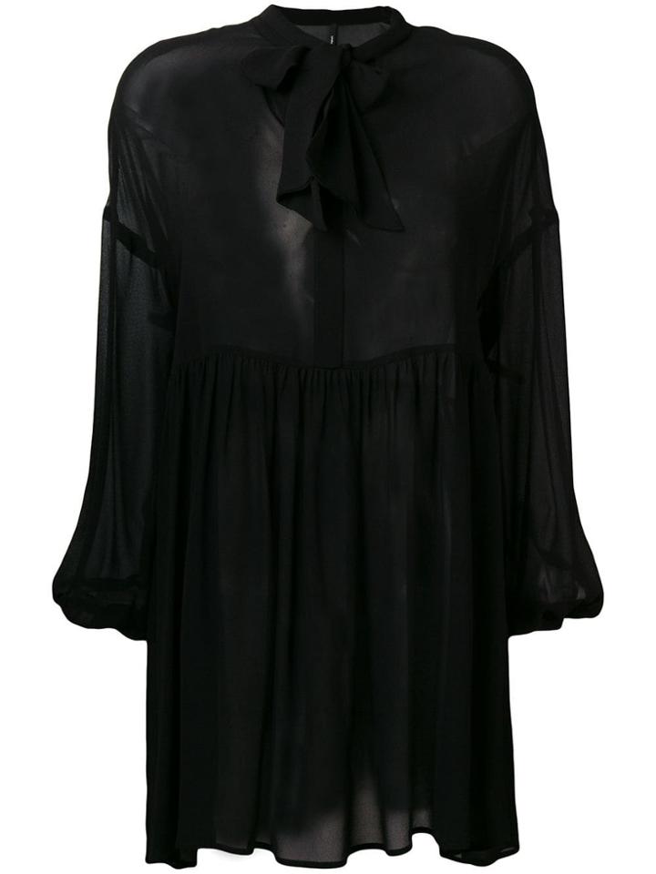 Pierantoniogaspari Pussybow Shift Dress - Black