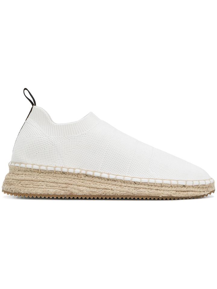 Alexander Wang Dylan Low Knit Espadrilles - White