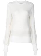3.1 Phillip Lim Lace Up Detail Pullover - White
