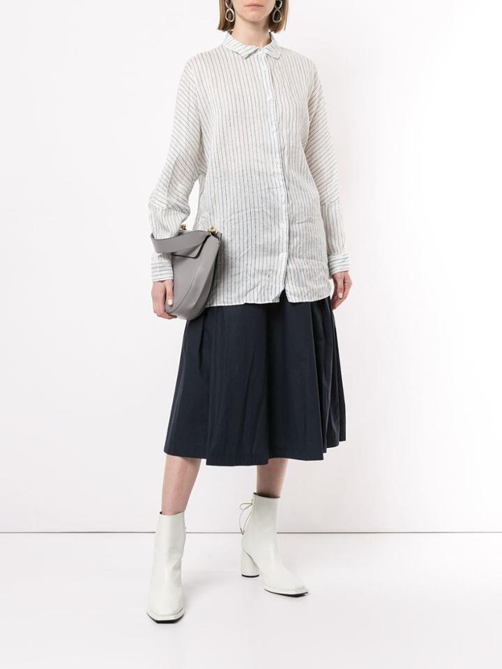 Casey Casey Waga Striped Shirt - White