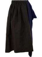Uma Wang Asymmetric Long Skirt, Women's, Size: Medium, Brown, Silk/cotton/cupro/viscose
