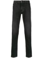 Emporio Armani Faded Slim Fit Jeans - Black