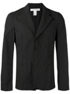 Comme Des Garçons Shirt - Pinstriped Blazer - Men - Cotton - M, Black, Cotton