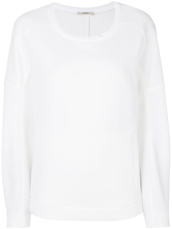 Odeeh Boxy Sweatshirt - White