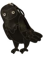 Oscar De La Renta Owl Clutch Bag - Black