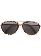 Philipp Plein Tortoiseshell-effect Aviator Sunglasses - Black