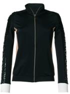 Twin-set Lace Insert Bomber Jacket - Black