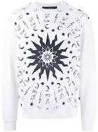 John Richmond - Wild Print Sweatshirt - Men - Cotton/polyester - Xl, White, Cotton/polyester