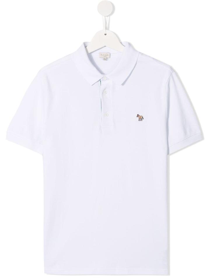 Paul Smith Junior Zebra Crest T-shirt - White