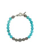 Emanuele Bicocchi Beaded Bracelet, Men's, Size: Medium, Blue