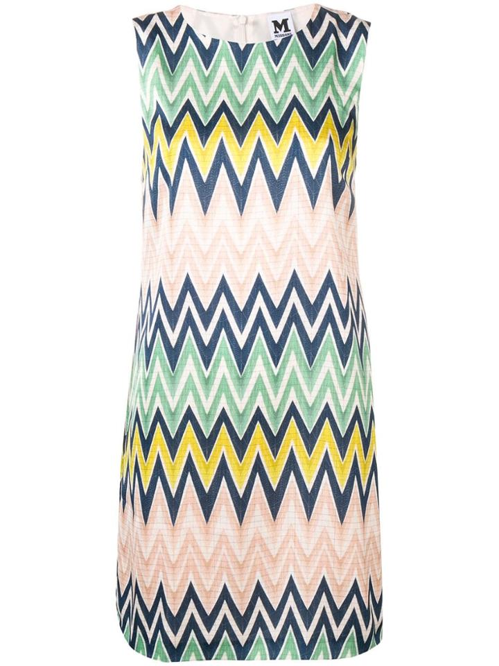M Missoni Signature Print Shift Dress - Neutrals