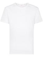 Valentino Rockstud Cotton Studded Neckline T-shirt - White