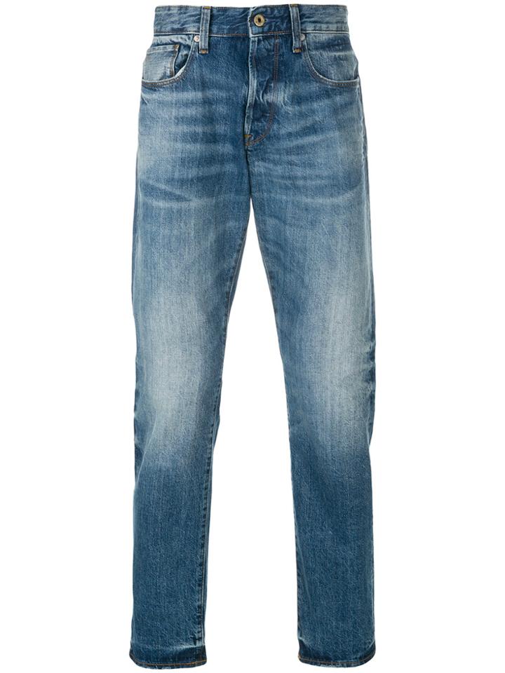 G-star Stonewashed Slim-fit Jeans - Blue