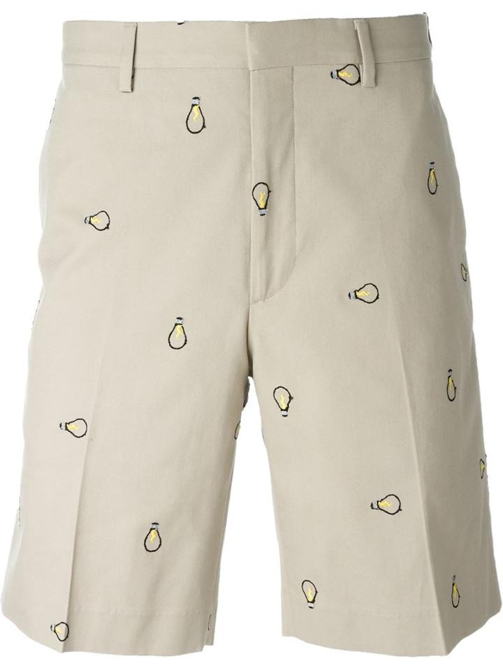 Fendi Embroidered Light Bulb Shorts