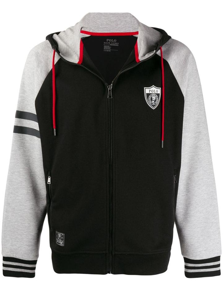 Polo Ralph Lauren Logo Zipped Hoodie - Black