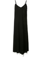Raquel Allegra Frayed Dress, Women's, Size: Medium, Black, Rayon