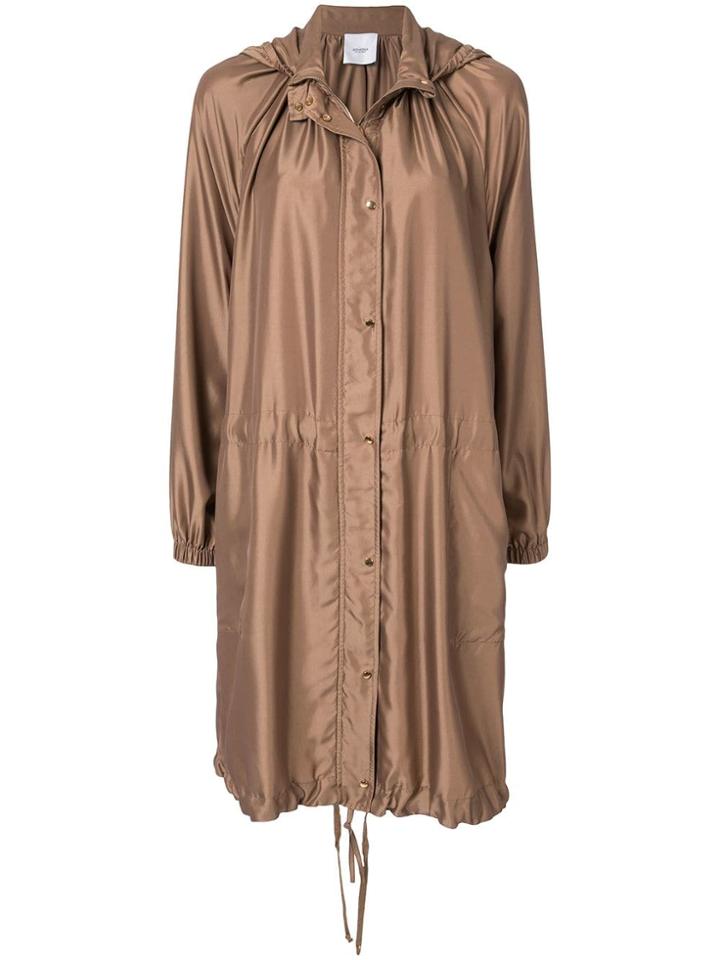 Agnona Caban Coat - Brown