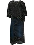Junya Watanabe Denim Detail Dress - Black