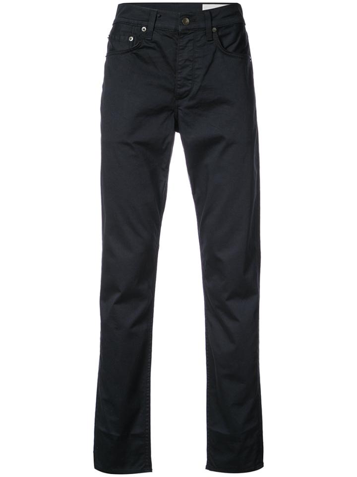 Rag & Bone Straight Leg Chinos - Blue