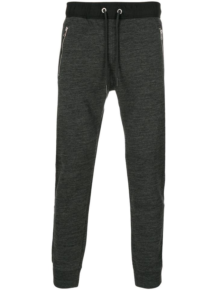 Diesel - Drawstring Joggers - Men - Cotton/polyester - L, Grey, Cotton/polyester