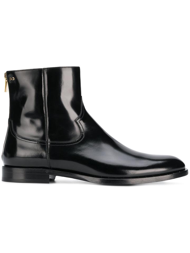 Dolce & Gabbana Chelsea Ankle Boots - Black