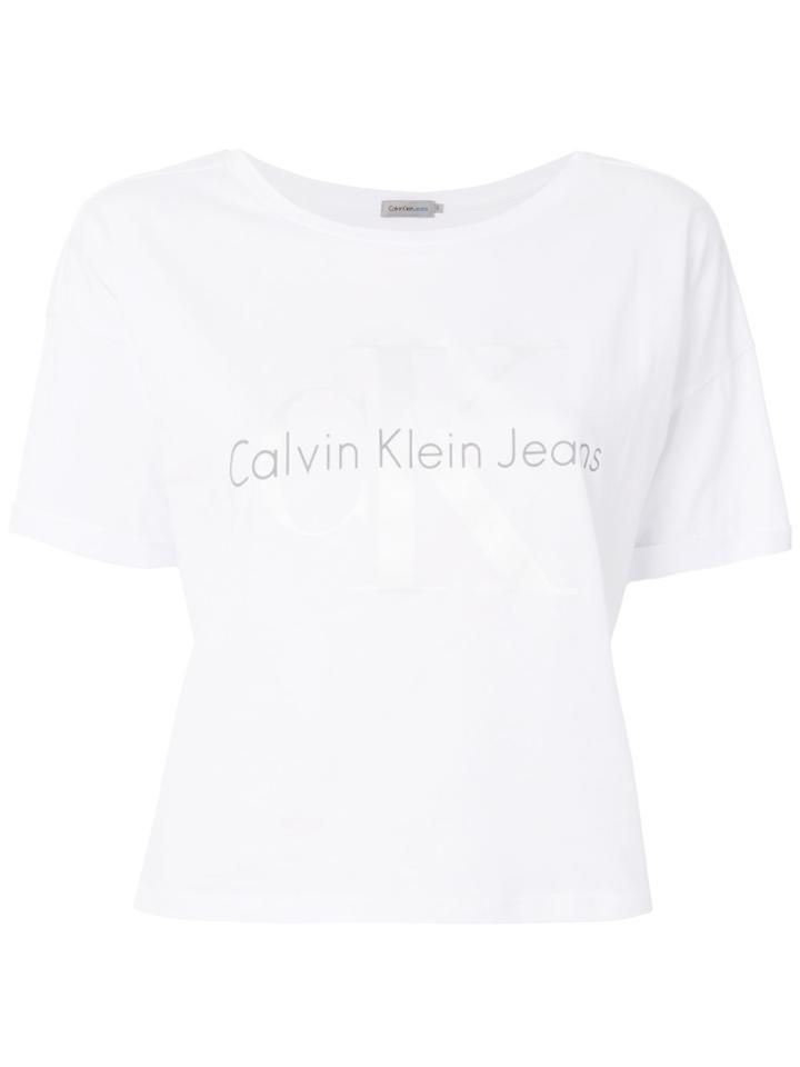 Calvin Klein Jeans Classic Short Sleeved T-shirt - White