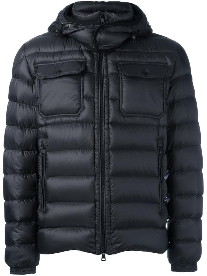 Moncler 'valence' Padded Jacket, Men's, Size: Vi, Black, Feather Down/polyamide