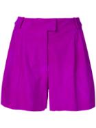 Salvatore Santoro Suede Shorts - Pink & Purple
