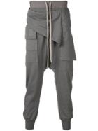 Rick Owens Drkshdw Dropped Crotch Trousers - Grey