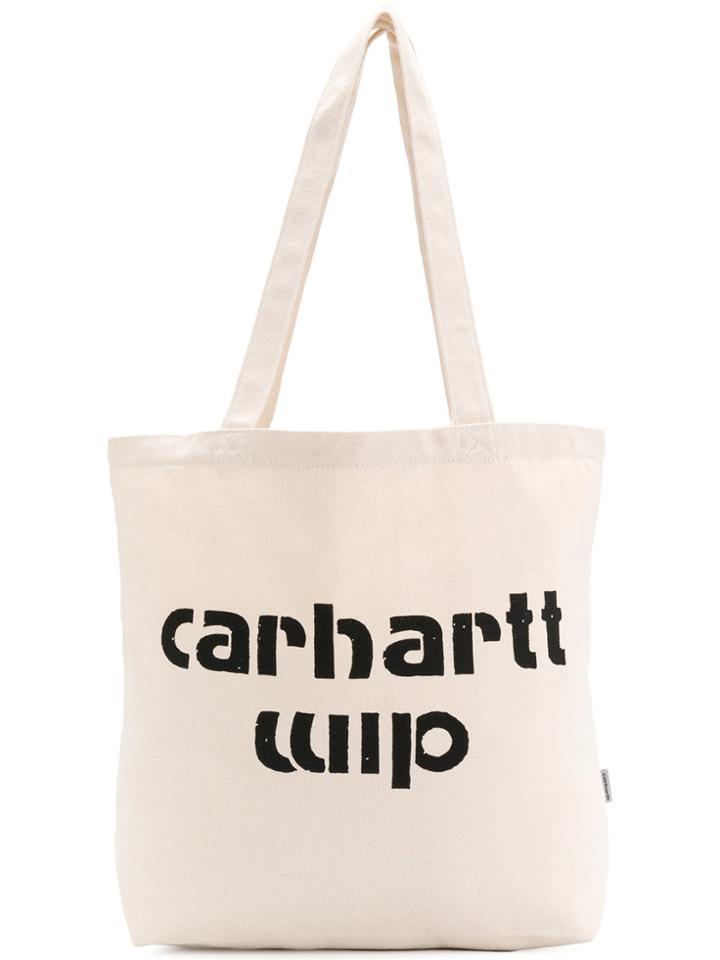 Carhartt Logo Print Tote - Nude & Neutrals