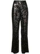 Beau Souci High-rise Sequin Trousers - Black