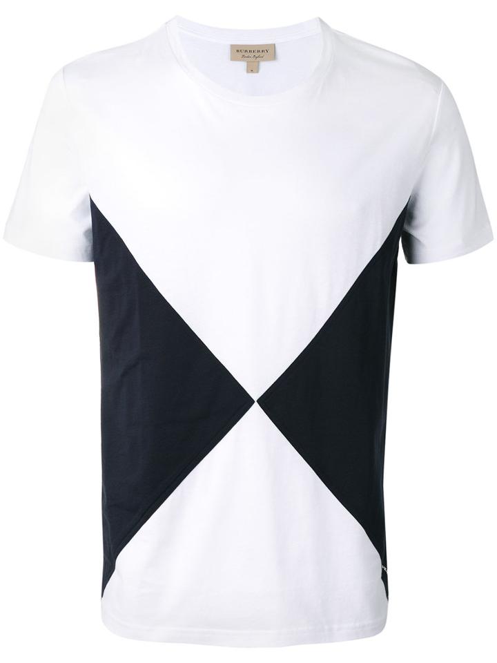 Burberry - Overlaid Geometric Motif T-shirt - Men - Cotton - Xl, White, Cotton