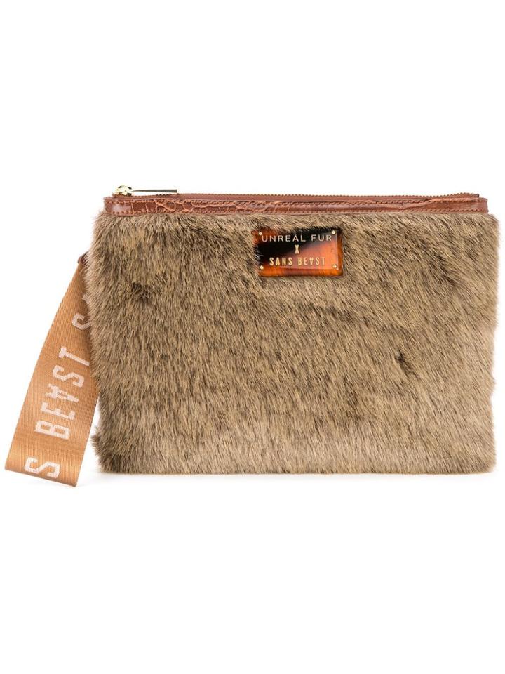 Unreal Fur Moishe Hip Bag - Brown